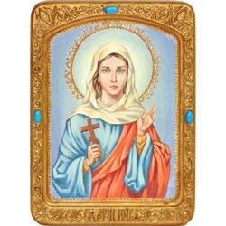 Святая мученица Ника Коринфская, рукописная икона в авторском стиле 3341 - фото 10519