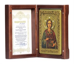 Пантелеймон Святой великомученик и целитель икона под старину 2104