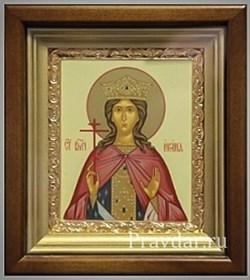 Ирина Македонская Святая великомученица, икона в киоте 16х19 см 2242 - фото 6790