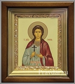 Любовь Святая мученица, икона в киоте 16х19 см 2246 - фото 6798