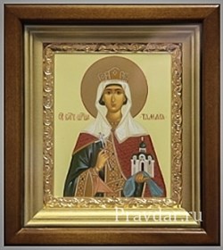 Тамара Святая царица, икона в киоте 16х19 см 2259 - фото 6824