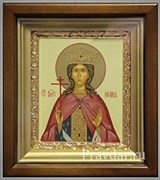 Ирина Македонская Святая великомученица, икона в киоте 16х19 см 2242