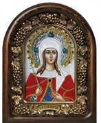 Икона Иулия (Юлия) Анкирская Дева Мученица, дивеевская икона из бисера 3202