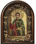 Мученик Тимофей Кесарийский, дивеевская икона из бисера 3216