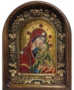 Анна,  мать Пресвятой Богородицы, дивеевская икона из бисера 3237