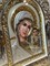 Казанская Божия Матерь, греческая икона с серебряным окладом под оргстеклом 3555