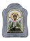 Икона Матрона Московская, цветная эмаль в окладе из муранского стекла 3752