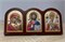 Триптих: Казанская Божия Матерь, Спаситель, Николай Чудотворец, деревянный оклад, цветная эмаль 3822
